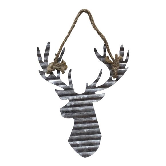 Special T Imports Reindeer Angels Star Tree Snowflakes Metal Ornaments Set of 8 - Picture 3 of 12